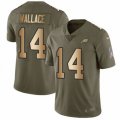 Philadelphia Eagles #14 Mike Wallace Limited Olive Gold 2017 Salute to Service NFL Jersey
