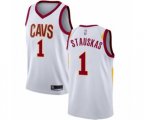 Cleveland Cavaliers #1 Nik Stauskas Swingman White Basketball Jersey - Association Edition