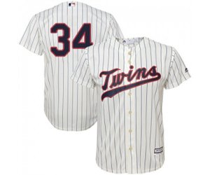 Minnesota Twins #34 Kirby Puckett Replica Cream Alternate Cool Base Baseball Jersey