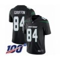 New York Jets #84 Ryan Griffin Black Alternate Vapor Untouchable Limited Player 100th Season Football Jersey
