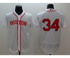 Boston Red Sox #34 David Ortiz Majestic White Flexbase Authentic Collection Alternate Team Jersey