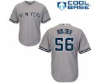 New York Yankees Jonathan Holder Replica Grey Road Baseball Player Jersey