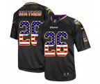 Minnesota Vikings #26 Trae Waynes Elite Black USA Flag Fashion Football Jersey