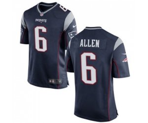 New England Patriots #6 Ryan Allen Game Navy Blue Team Color Football Jersey