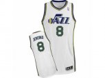 Utah Jazz #8 Jonas Jerebko Swingman White Home NBA Jersey