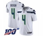 Seattle Seahawks #4 Michael Dickson White Vapor Untouchable Limited Player 100th Season Football Jersey