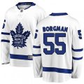 Toronto Maple Leafs #55 Andreas Borgman Fanatics Branded White Away Breakaway NHL Jersey