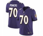 Baltimore Ravens #70 Ben Powers Purple Team Color Vapor Untouchable Limited Player Football Jersey