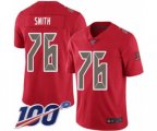 Tampa Bay Buccaneers #76 Donovan Smith Limited Red Rush Vapor Untouchable 100th Season Football Jersey
