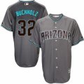 Arizona Diamondbacks #32 Clay Buchholz Replica Gray Turquoise Cool Base MLB Jersey