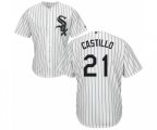 Chicago White Sox #21 Welington Castillo Replica White Home Cool Base Baseball Jersey