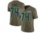 Seattle Seahawks #74 George Fant Limited Olive 2017 Salute to Service NFL Jersey