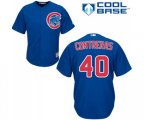 Chicago Cubs #40 Willson Contreras Replica Royal Blue Alternate Cool Base MLB Jersey