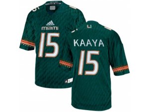 2016 Men\'s Miami Hurricanes Brad Kaaya #15 College Football Jerseys - Green