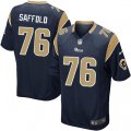 Los Angeles Rams #76 Rodger Saffold Game Navy Blue Team Color NFL Jersey