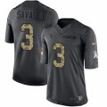 Houston Texans #3 Tom Savage Limited Black 2016 Salute to Service NFL Jersey