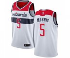 Washington Wizards #5 Markieff Morris Swingman White Home NBA Jersey - Association Edition