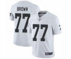 Oakland Raiders #77 Trent Brown White Vapor Untouchable Limited Player Football Jersey