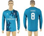 2017-18 Real Madrid 8 KROOS Third Away Long Sleeve Thailand Soccer Jersey