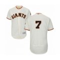 San Francisco Giants #7 Donovan Solano Cream Home Flex Base Authentic Collection Baseball Player Jersey