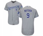Kansas City Royals #9 Drew Butera Grey Road Flex Base Authentic Collection Baseball Jersey