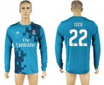 2017-18 Real Madrid 22 ISCO Third Away Long Sleeve Thailand Soccer Jersey