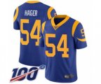 Los Angeles Rams #54 Bryce Hager Royal Blue Alternate Vapor Untouchable Limited Player 100th Season Football Jersey