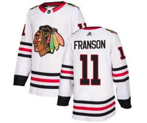 Chicago Blackhawks #11 Cody Franson Authentic White Away NHL Jersey