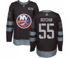 New York Islanders #55 Johnny Boychuk Premier Black 1917-2017 100th Anniversary NHL Jersey
