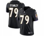 Baltimore Ravens #79 Ronnie Stanley Black Alternate Vapor Untouchable Limited Player Football Jersey