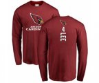 Arizona Cardinals #4 Andy Lee Maroon Backer Long Sleeve T-Shirt