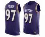Baltimore Ravens #97 Michael Pierce Elite Purple Player Name & Number Tank Top Football Jersey