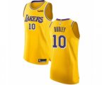 Los Angeles Lakers #10 Jared Dudley Authentic Gold Basketball Jersey - Icon Edition