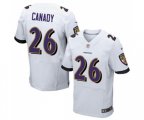 Baltimore Ravens #26 Maurice Canady Elite White Football Jersey