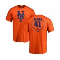 New York Mets #41 Tom Seaver Orange RBI T-Shirt