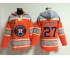 Houston Astros #27 Jose Altuve Orange[pullover hooded sweatshirt]