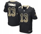 New Orleans Saints #13 Michael Thomas Elite Black Home Drift Fashion Football Jersey