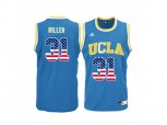 2016 US Flag Fashion Men's UCLA Bruins Reggie Miller #31 College Basketball Jersey - Blue