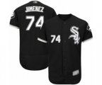Chicago White Sox #74 Eloy Jimenez Black Alternate Flex Base Authentic Collection Baseball Jersey