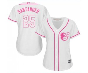 Women\'s Baltimore Orioles #25 Anthony Santander Replica White Fashion Cool Base Baseball Jersey