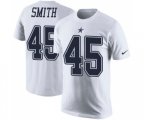 Dallas Cowboys #45 Rod Smith White Rush Pride Name & Number T-Shirt
