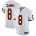 Washington Redskins #8 Kirk Cousins White Vapor Untouchable Limited Player NFL Jersey