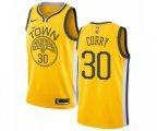 Golden State Warriors #30 Stephen Curry Yellow Swingman Jersey - Earned Edition