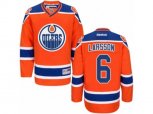 Edmonton Oilers #6 Adam Larsson Authentic Orange Third NHL Jersey