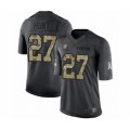 Cleveland Browns #27 Kareem Hunt Limited Black 2016 Salute to Service Football Jersey