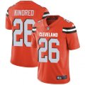 Cleveland Browns #26 Derrick Kindred Orange Alternate Vapor Untouchable Limited Player NFL Jersey