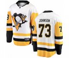 Pittsburgh Penguins #73 Jack Johnson Authentic White Away Fanatics Branded Breakaway NHL Jersey