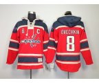 Washington Capitals #8 Alex Ovechkin Red [pullover hooded sweatshirt patch c]
