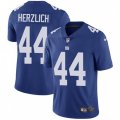 New York Giants #44 Mark Herzlich Royal Blue Team Color Vapor Untouchable Limited Player NFL Jersey