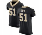 New Orleans Saints #51 Manti Te'o Black Team Color Vapor Untouchable Elite Player Football Jersey